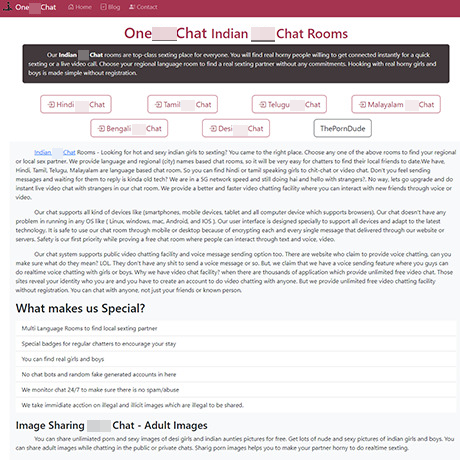 OneSexChat India – Explore Free Indian Sex Chat Rooms & More