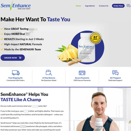 SemEnhance – Pills That Improve Semen Taste and Oral Appeal