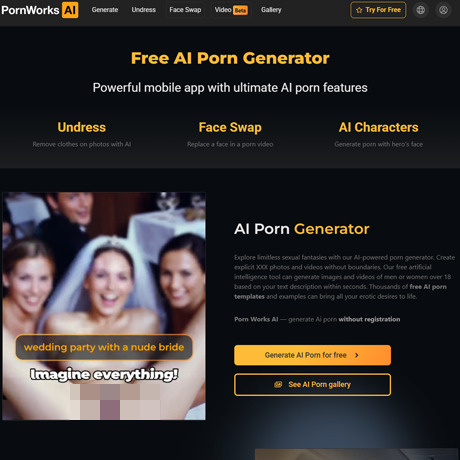 PornWorks – All-in-One AI Tool for Adult Content Creation