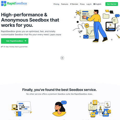 RapidSeedbox – Cloud Seedbox with VPN and Plex Support