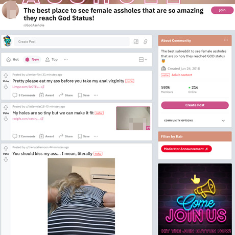 GodAsshole – Top NSFW Subreddit for Asshole Lovers | Reddit Review