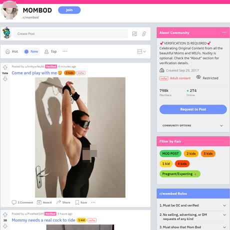 Mom Bod – A Subreddit for Sexy Moms with Curvy Bodies