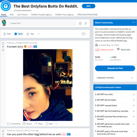 OnlyFans Asstastic – A Top NSFW Subreddit for Ass Enthusiasts