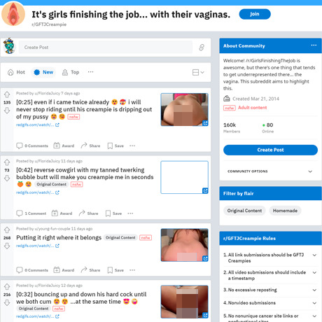 GFTJCreampie – A Raw Creampie Subreddit for Cum-Loving Enthusiasts