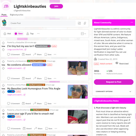 LightSkinBeauties – NSFW Reddit Subreddit for Light Skin Beauties