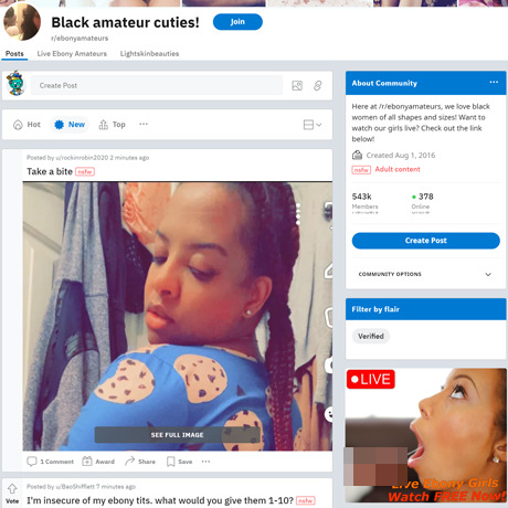 Ebony Amateurs – Top Reddit Subreddit for Ebony NSFW Amateur Content
