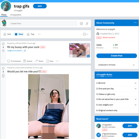 Trap Gifs – NSFW Reddit Community for Trans GIFs and Videos