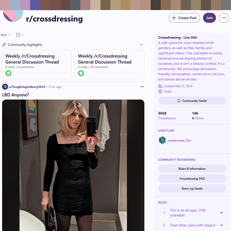 Reddit Crossdressing – Community for Crossdressers, Advice & Support