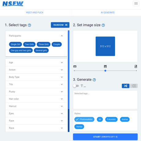 NSFW.xxx AI – Generate Custom AI Porn Images