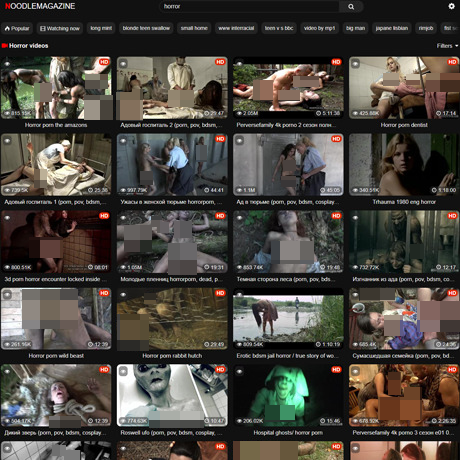 NoodleMagazine Horror – Extreme Horror Porn Videos & Similar Sites