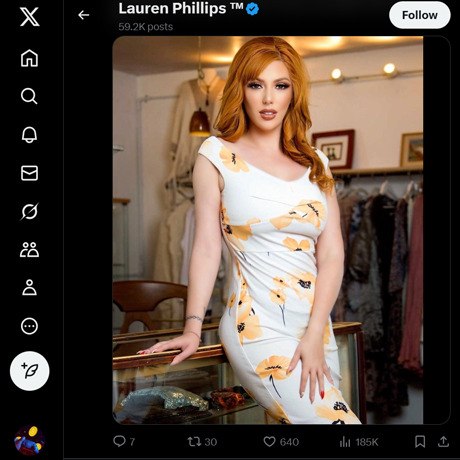 Lauren Phillips – Official Twitter Account & Adult Star Updates