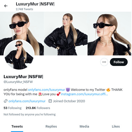 LuxuryMur – Twitter Porn Account Review with Sexy Selfies & Teasers