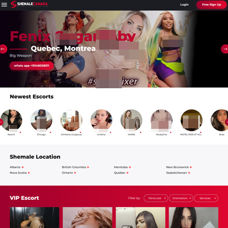 ShemaleCanada – Leading Canadian Trans Escort Directory