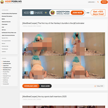 HiDefPorn – Free HD Porn Downloads from Keep2Share | Tube Site Review