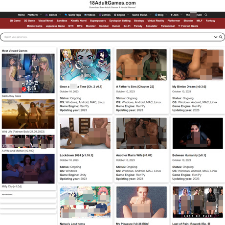 18AdultGames – Free Sex Games and Adult Comics Download