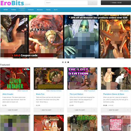 EroBits – Premium 3D Cartoon Porn Comics and Artist Platform