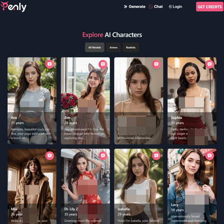 Penly – AI Sex Chat with Realistic and Anime Bot Personalities