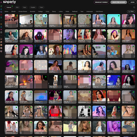 SinParty – Live Cams, Free Shows, and Creator Content