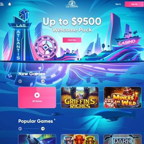 Las Atlantis – Online Casino with Slots, Table Games & More