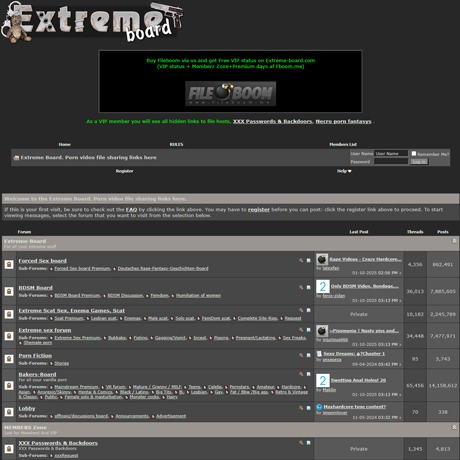 Extreme Board – Extreme Adult Forums & Discussion | AI Hentai Sites