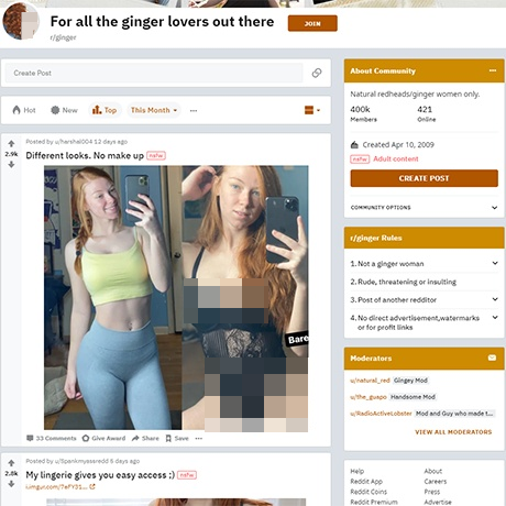 Reddit – r/Ginger Subreddit for Redhead Porn Enthusiasts