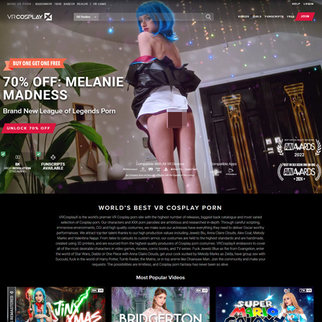 VRCosplayX – VR Cosplay Porn Review | Immersive Fantasies