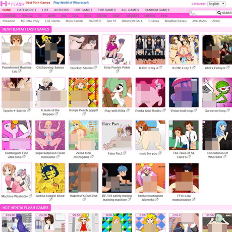 H Flash – Adult Flash Games with Anime, Cartoon & Video Game Characters