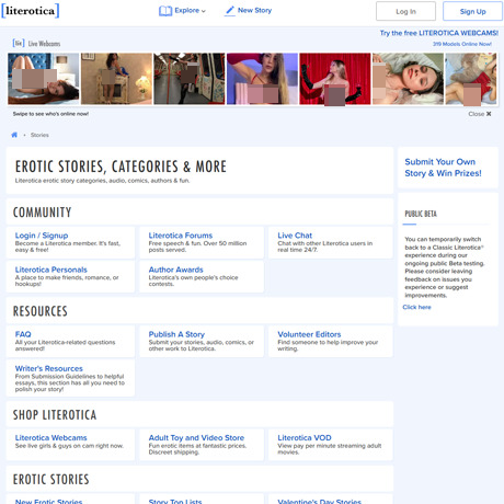 Literotica – Free Erotic Stories, Poems and Illustrations