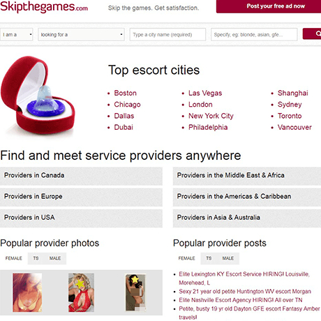 SkipTheGames – Your Guide to Finding Escorts and Adult Services