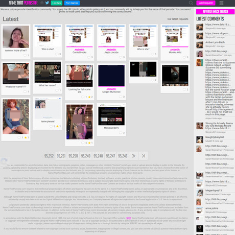 NameThatPornstar – Porn Star Identification Community & Search Engine