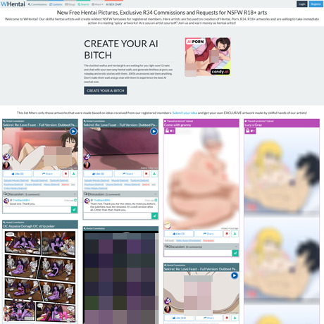 WHentai – Hentai Art Commissions and Community | Adult Site Review