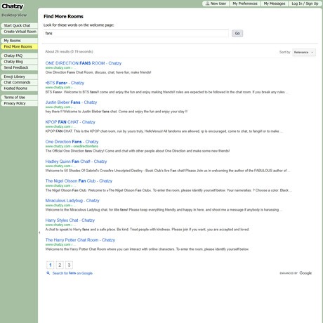 Chatzy – Anonymous Adult Chat Rooms with No Registration