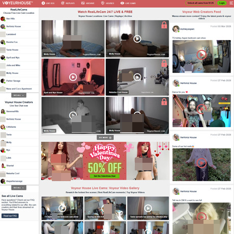Voyeur House – Live Voyeur Cams of Real Couples and Singles at Home