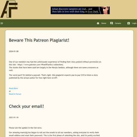 AdultFanFiction – Erotic Stories, Art, and Community Hub