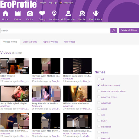 EroProfile – Amateur Adult Community with Social Features EroProfile – Amateur Adult Community with Social Features