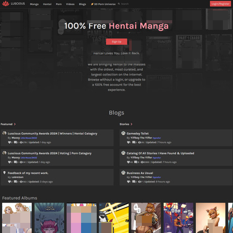 Luscious – A Vast Library of Hentai Manga, Videos & More