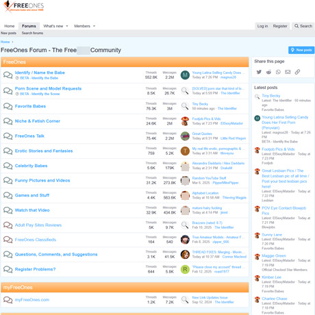 FreeOnes Board – A Vibrant Porn Discussion Forum for Fans