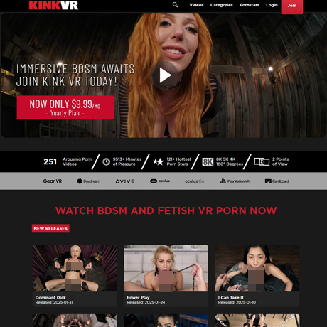 KinkVR – Hardcore BDSM & Fetish VR Porn Site