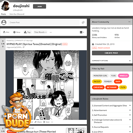 Doujinshi – Explore NSFW Reddit Communities for Hentai Manga