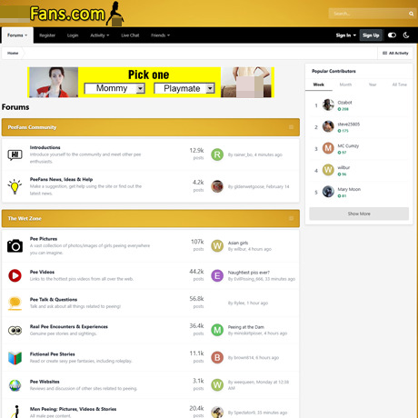 PeeFans – Active Golden Showers Forum & Community PeeFans – Active Golden Showers Forum & Community