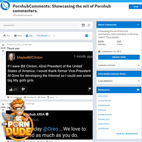 Reddit Pornhub Comments – A Subreddit of Funny Porn Comments
