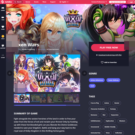 Vixen Wars – Hentai Tower Defense Action Game Review