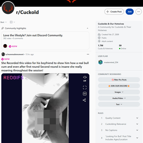 Reddit – Inside the r/Cuckold Subreddit Community