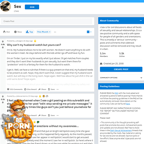 Reddit's r/Sex – Real Sex Advice & Open Community Discussions