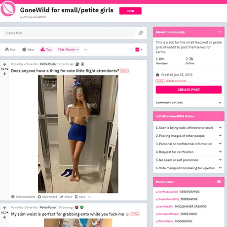PetiteGoneWild – Petite NSFW Subreddit for Petite Girls