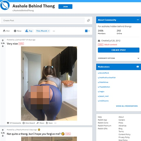 AssHole Behind Thong – Explore the r/AssholeBehindThong Subreddit