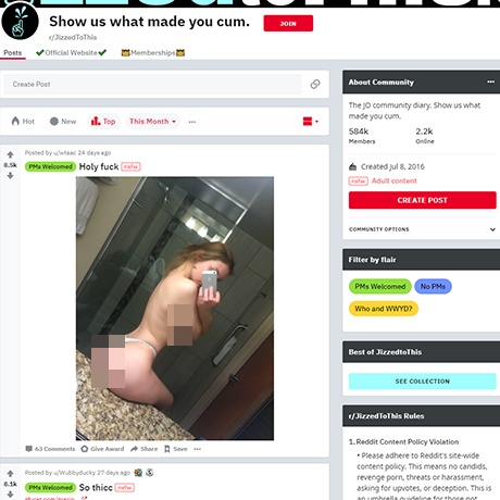 JizzedToThis – Curated XXX Subreddit for Premium Adult Content