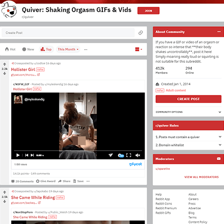 Quiver – The Top Subreddit for Authentic Quivering Orgasms