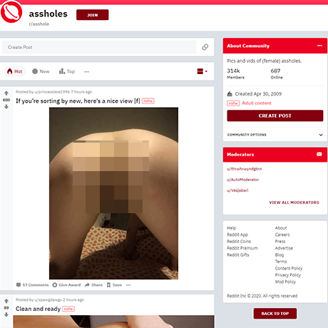 Asshole – The Ultimate NSFW Subreddit for Female Asshole Pictures