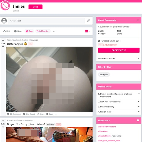 Innie – Discover the Best Inward Pussy Content on Reddit